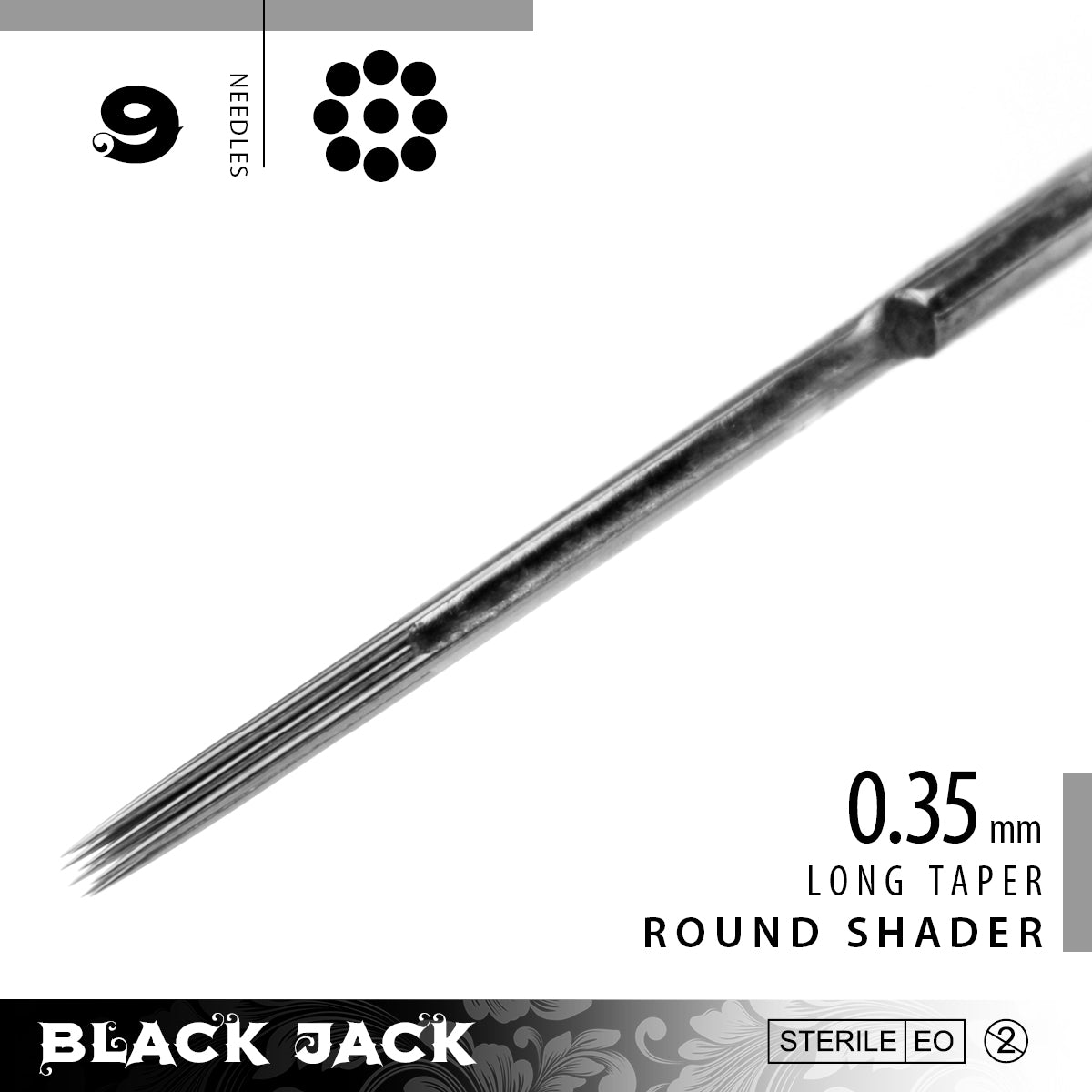 Black Jack Round Shader Bar Needles