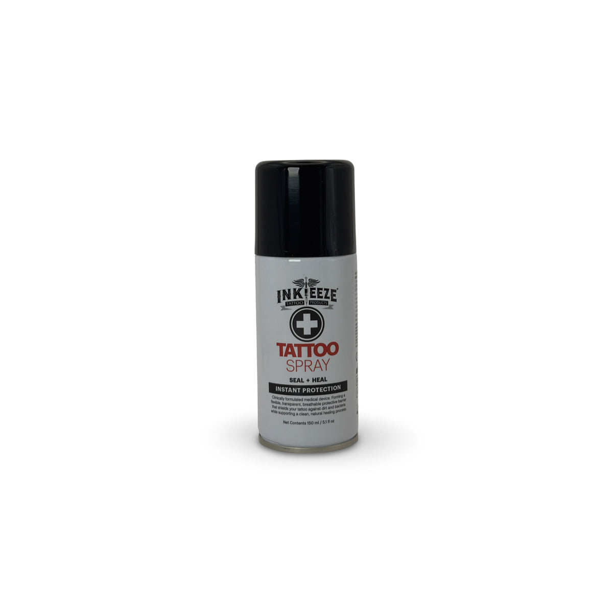 Inkeeze tattoo spray can on a white background