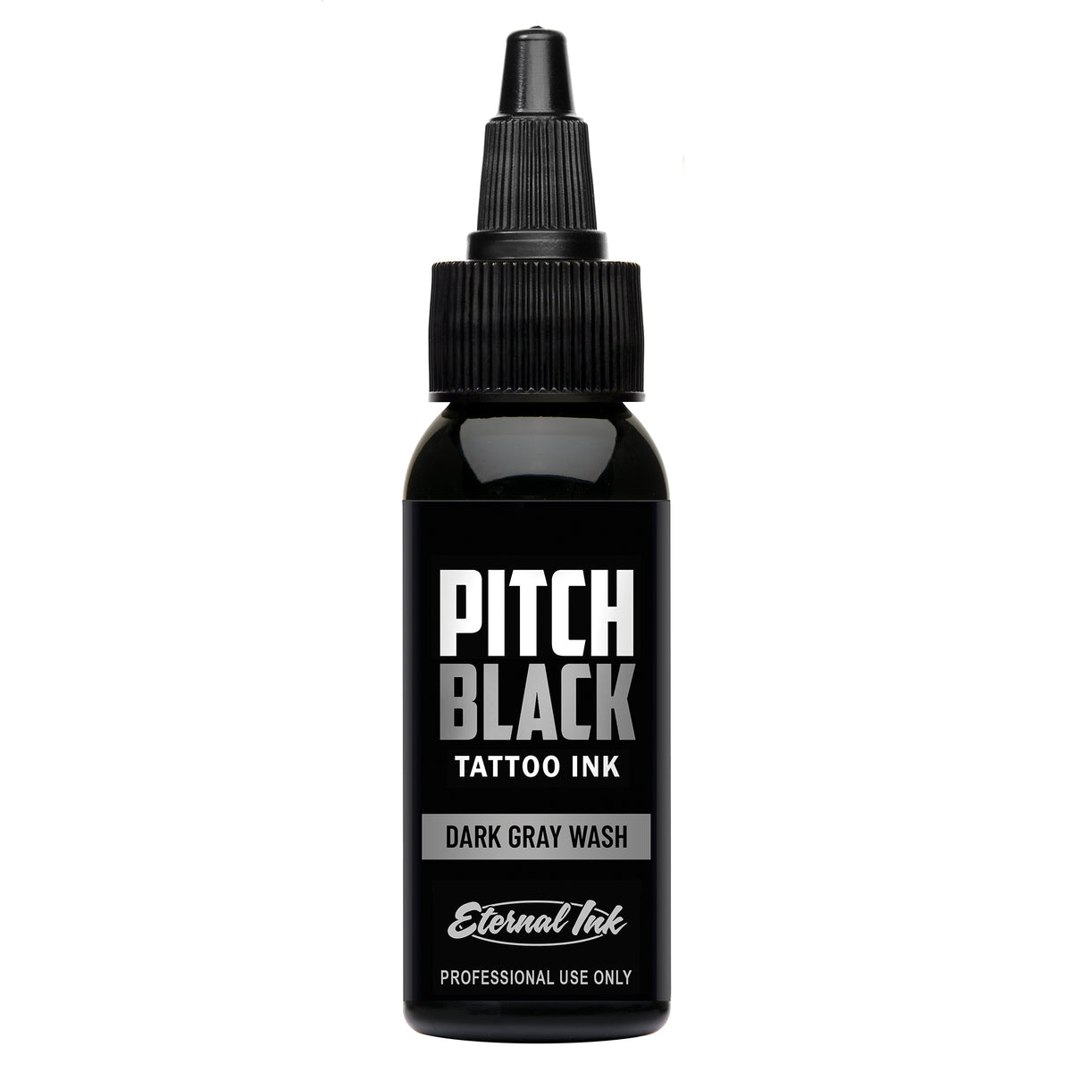 Pitch Black Dark Gray Wash