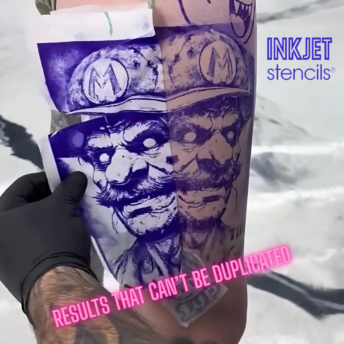 InkJet Stencil Bottle