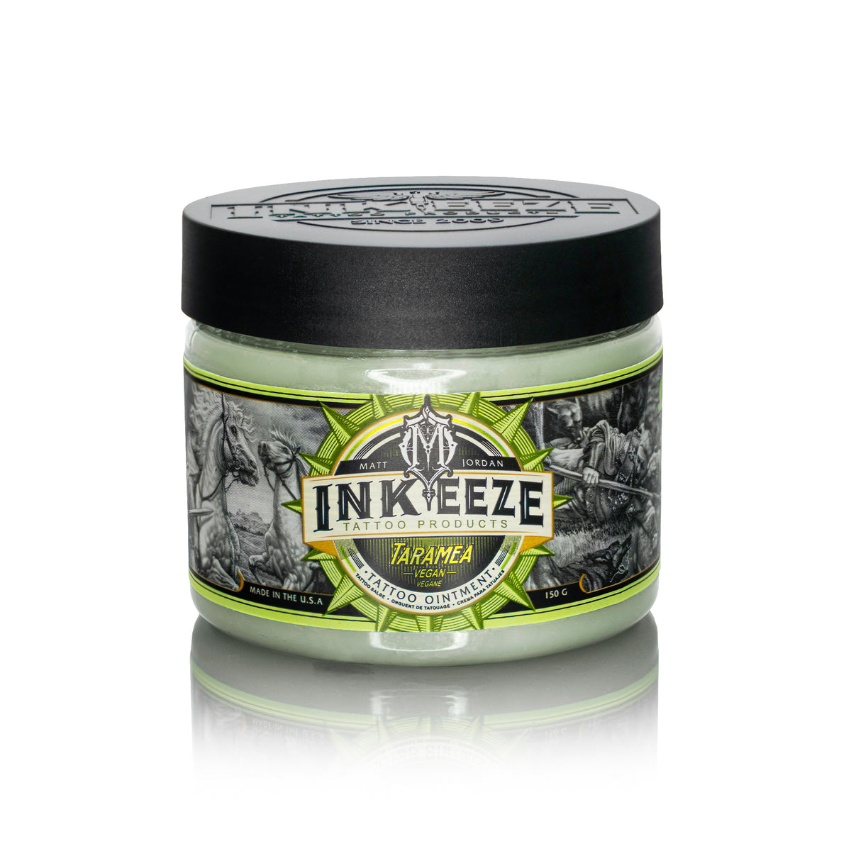 Jar of Inkeeze tattoo oinitent on a white background