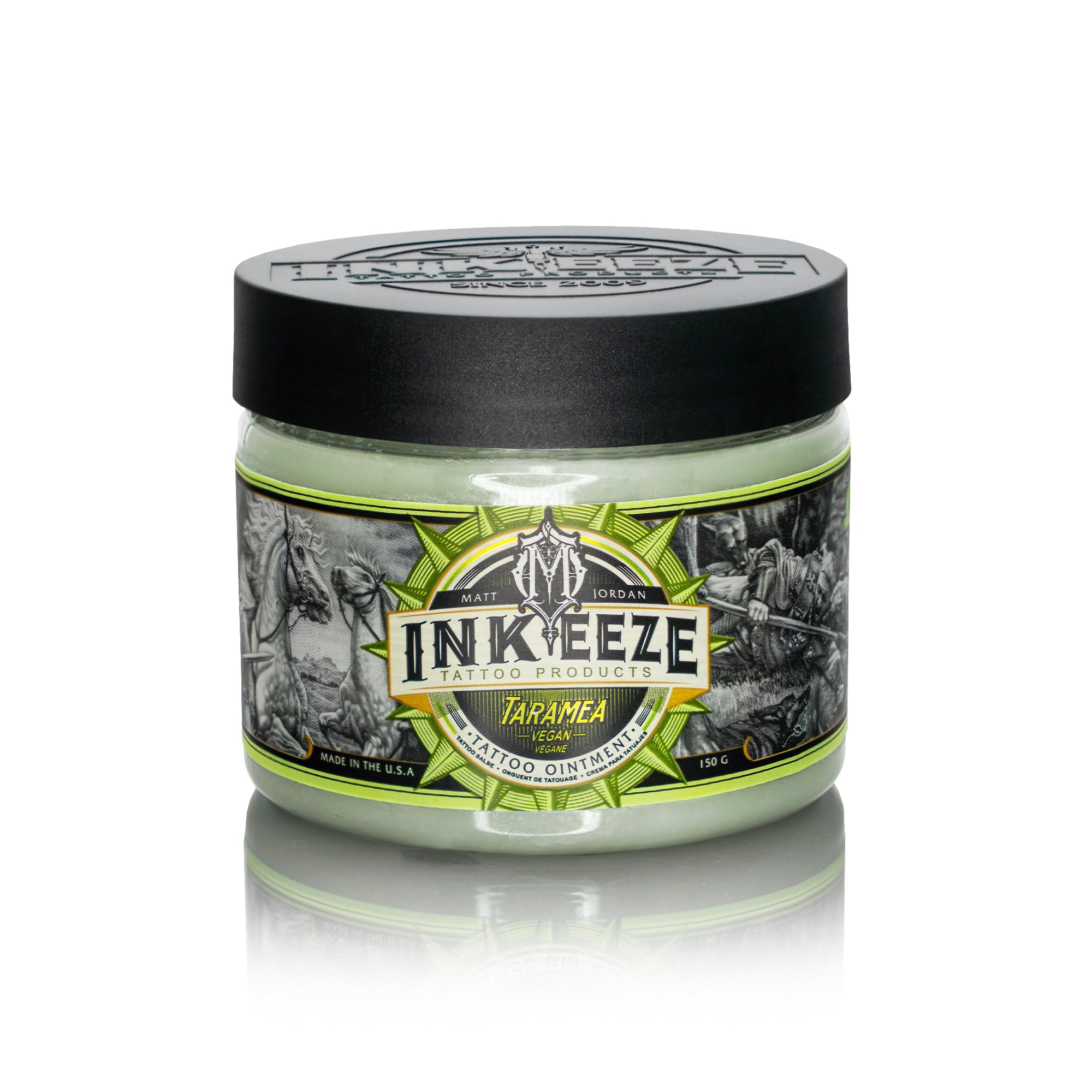 Jar of Inkeeze tattoo oinitent on a white background