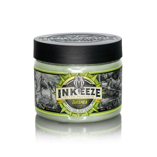 Jar of Inkeeze tattoo oinitent on a white background
