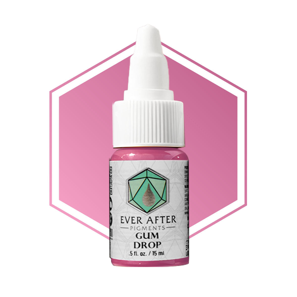 Bottle of Ever After Pigments Gum Drop on a white background