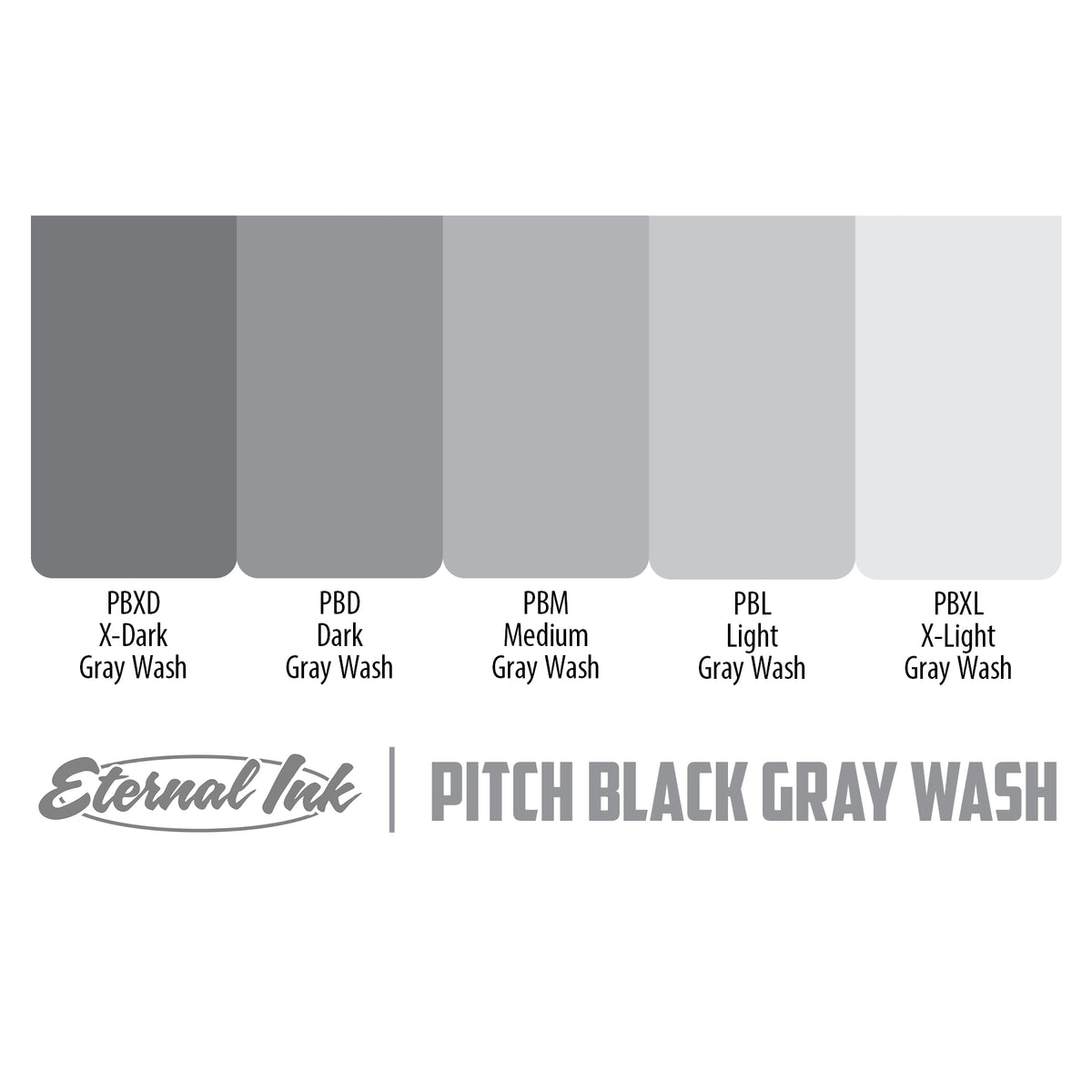 Pitch Black Gray Wash Set