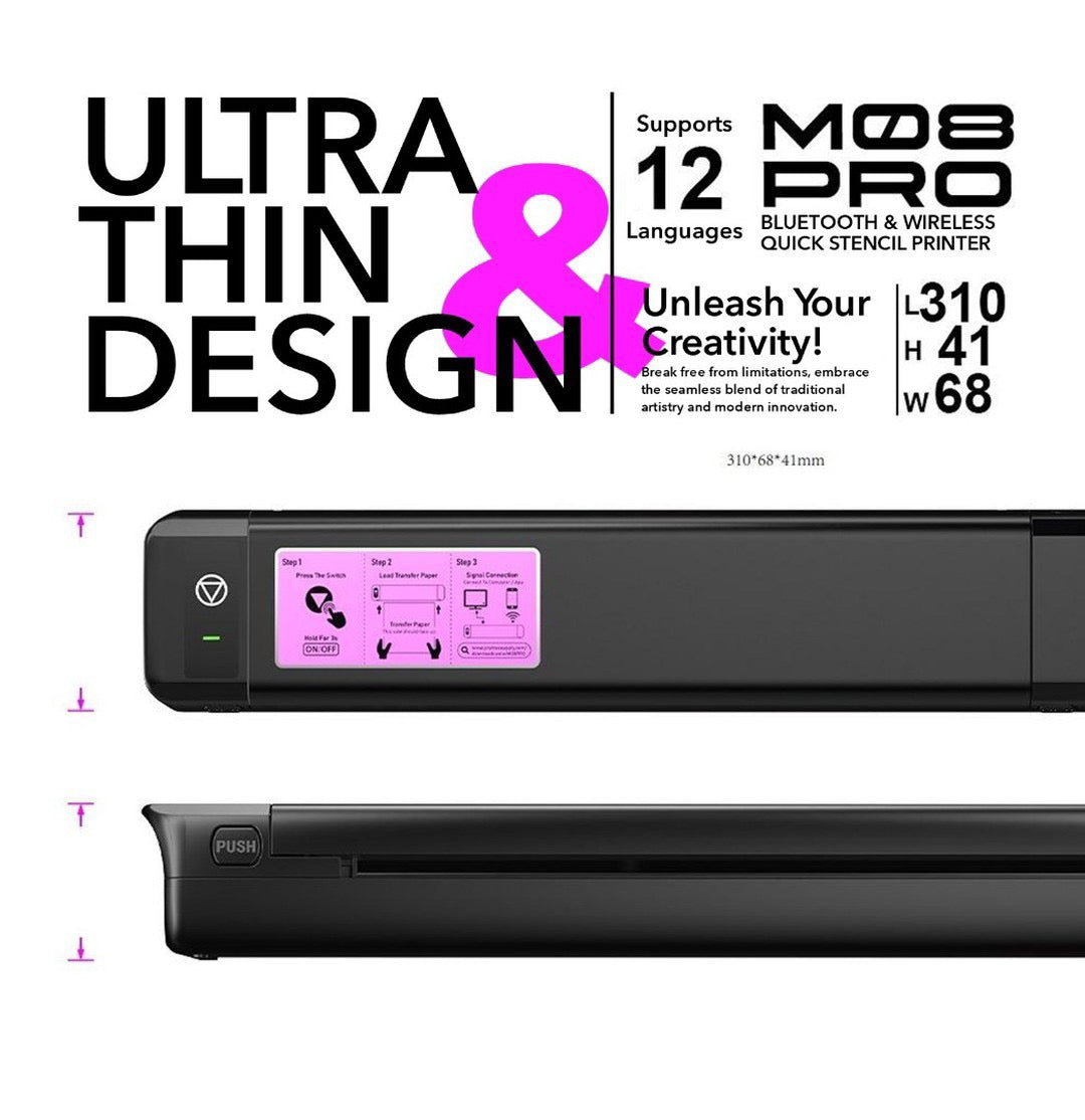 OZER Wireless Quick Stencil Printer 1200Mah