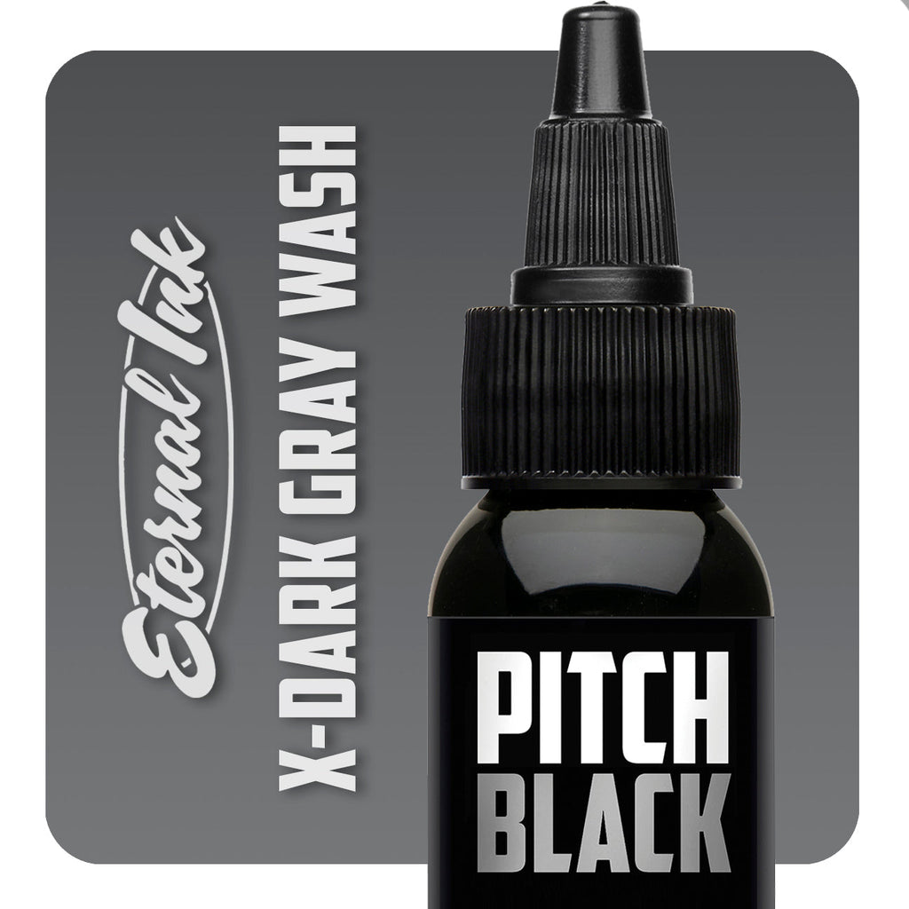 Pitch Black X-Dark Gray Wash-Eternal Ink - Eternal Tattoo Supply