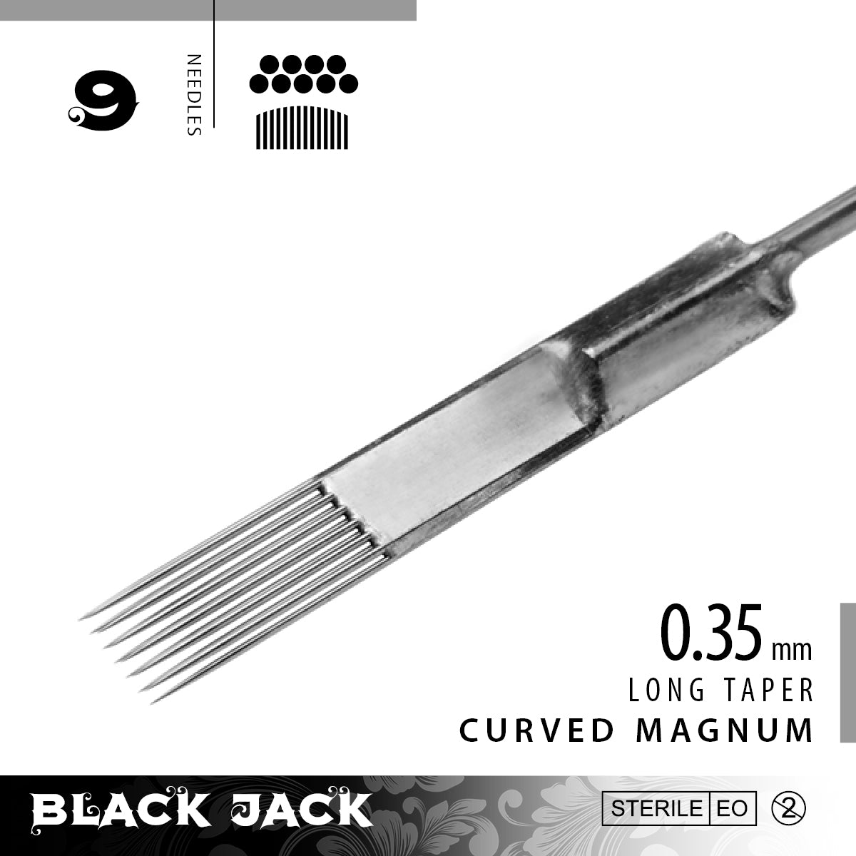 Black Jack Curved Magnum Shader Bar Needles