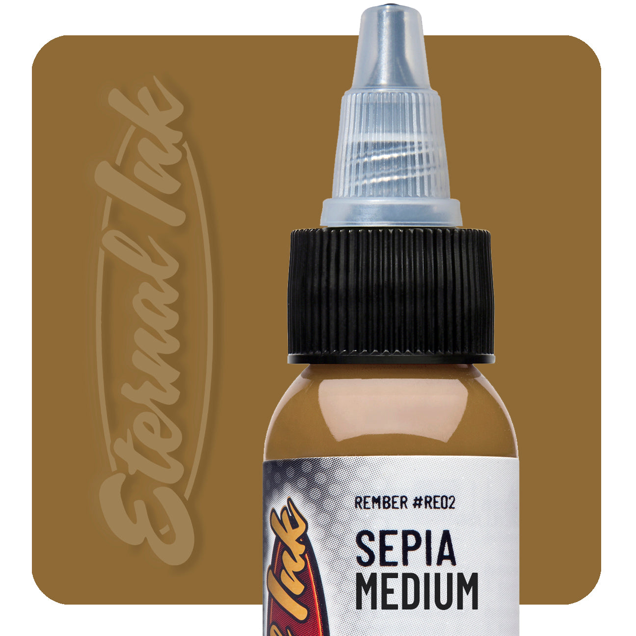 Sepia Ink Color Sepia Medium-Eternal Ink Rember Signature Series - Eternal Tattoo Supply