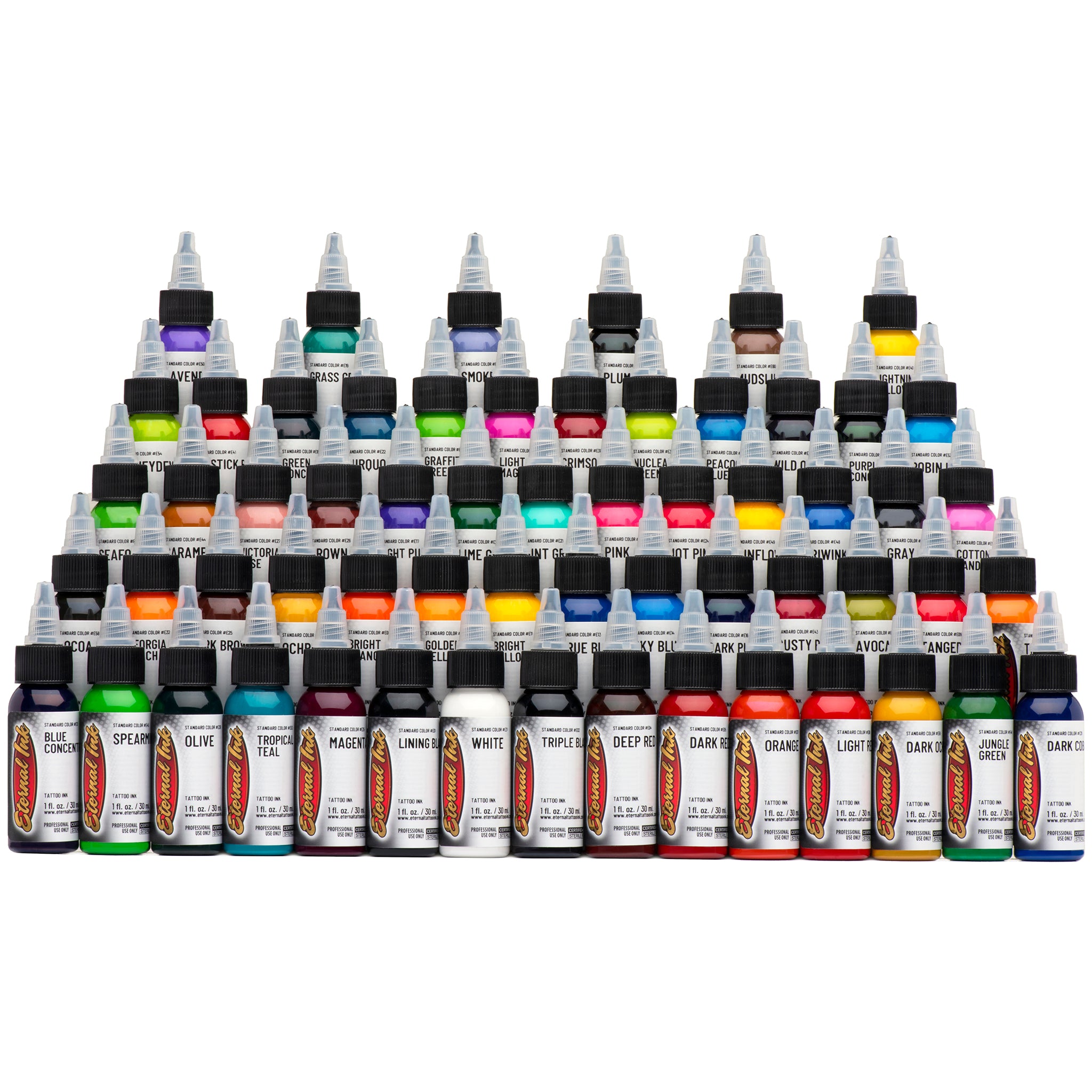 Eternal 7 Primary Color Tattoo Ink Set