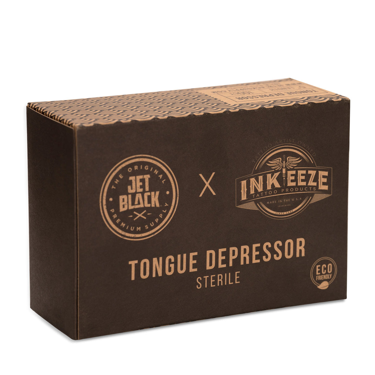 Jet Black x INK-EEZE Eco-Friendly Tongue Depressors
